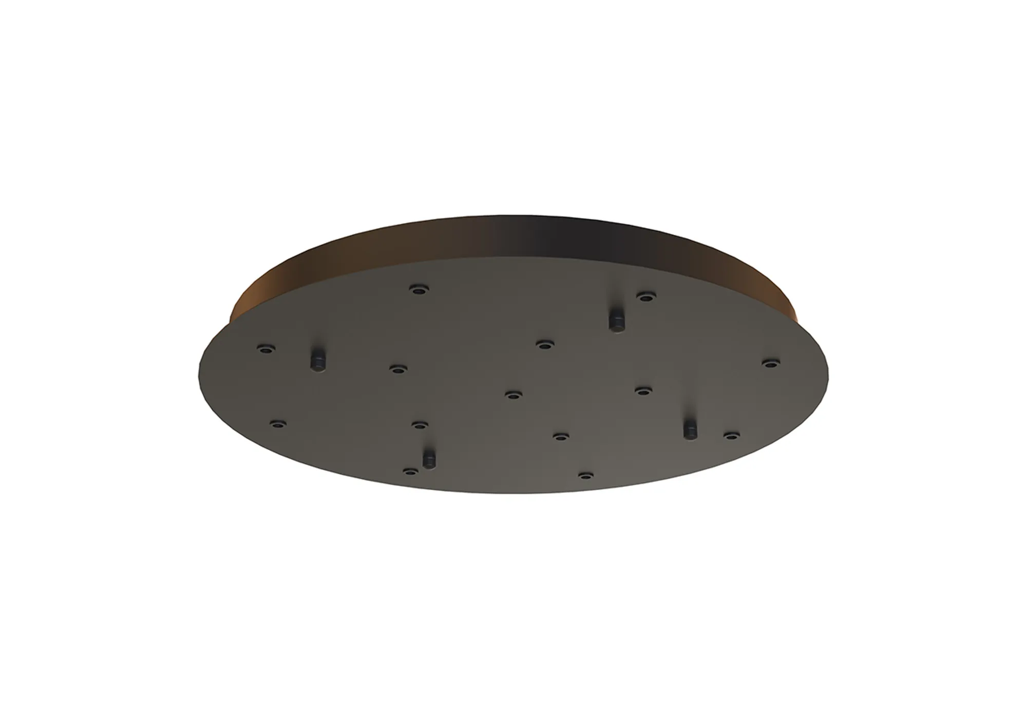 M9373  Modular 60cm Round 14 DC Plug Canopy/Ceiling Rose Kit (FRAME ONLY) (Excluding Driver), Black